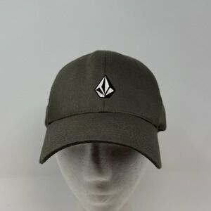 Vintage Volcom Flexfit Baseball Hat Cap Embroidered Size S/M‎ Gray Green